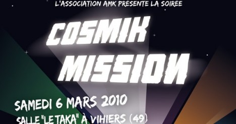 L’asso AMK présente la Cosmik Mission le 6 mars !